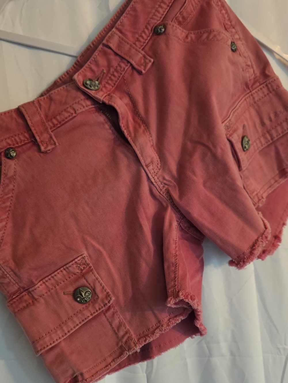 Rock Revival Cargo Shorts in Rose Pink